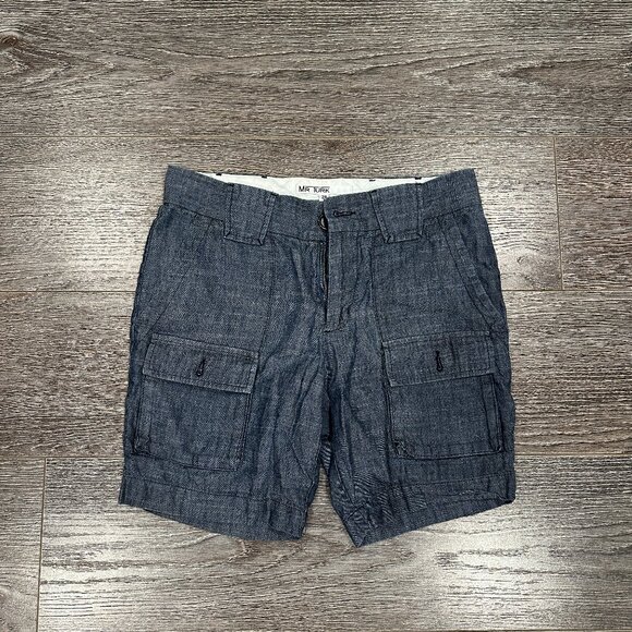 Mr Turk Linen Cargo Shorts – Size 28 - Picture 1 of 10